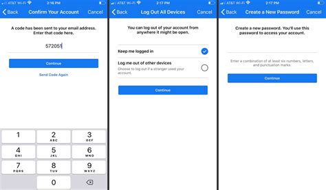 how to reset facebook password with recovery code