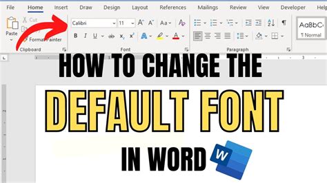 how to reset font in word