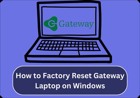 how to reset gateway computer to factory settings without password