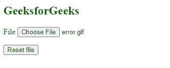 how to reset input file in javascript