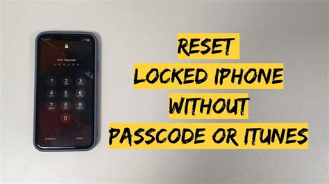 how to reset iphone lock screen passcode without itunes