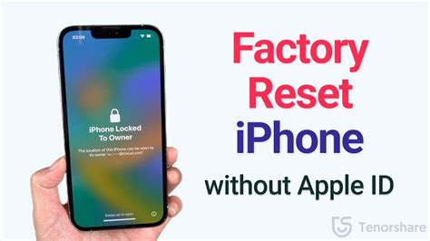 how to reset iphone passcode without apple id