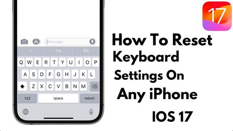how to reset keyboard on iphone 15