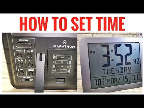 how to reset marathon atomic clock