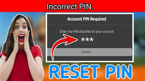 how to reset roblox pin