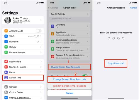 how to reset screen time passcode on iphone 14
