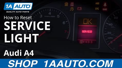 how to reset service light on 2004 audi a4