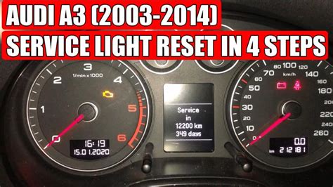 how to reset service light on audi a3 2014