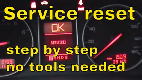 how to reset service light on audi a4 2006