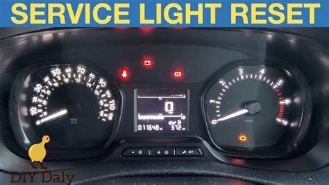 how to reset service light on vauxhall vivaro 2019