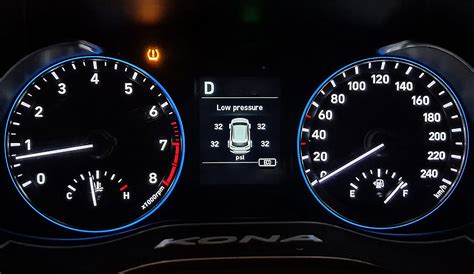 how to reset tire pressure light hyundai kona