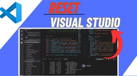 how to reset visual studio code mac