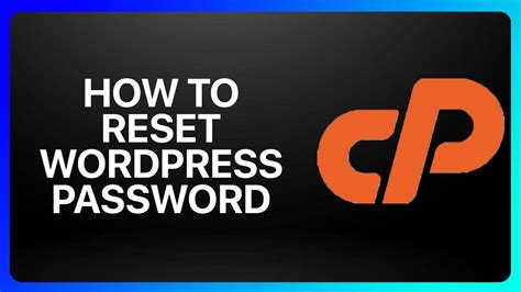 how to reset wordpress password from cpanel