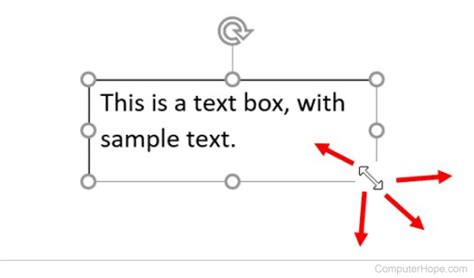 how to resize a text box in word