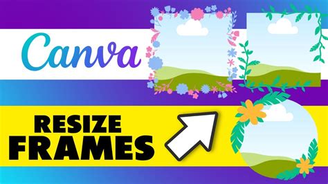 how to resize frames in canva