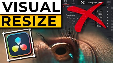 how to resize image in davinci resolve 18
