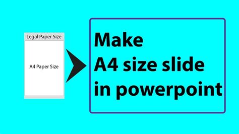 how to resize powerpoint to a4