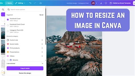 how to resize video in canva