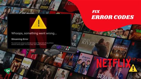 how to resolve netflix error