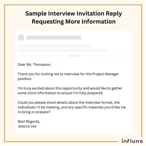how to respond to interview request email sample