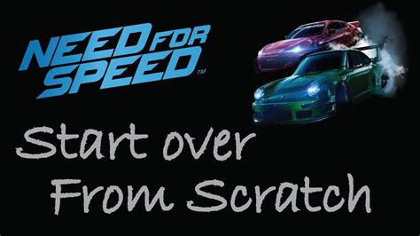 how to restart need for speed