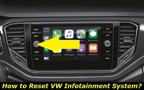 how to restart your car's infotainment system
