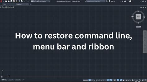how to restore command panel in autocad