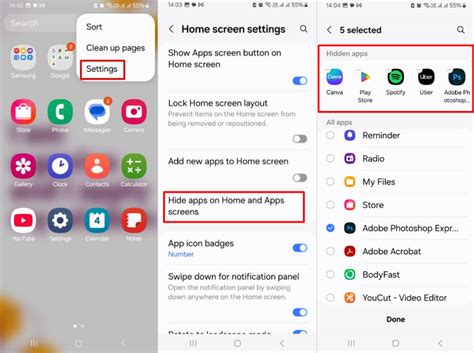how to restore hidden apps on android samsung