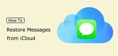 how to restore messages on iphone from icloud without reset