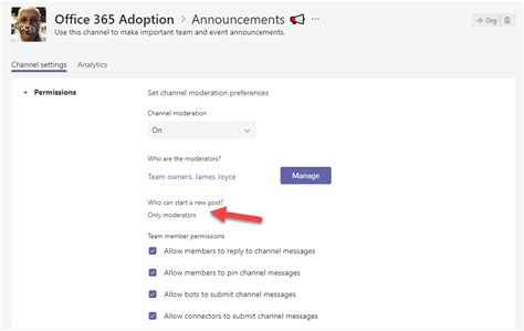 how to restrict access on teams channel