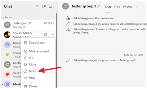 how to restrict chat in teams