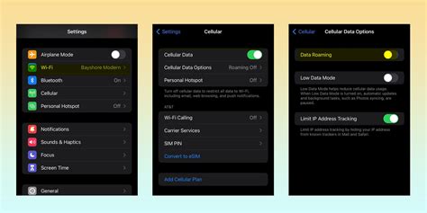how to restrict data usage in iphone