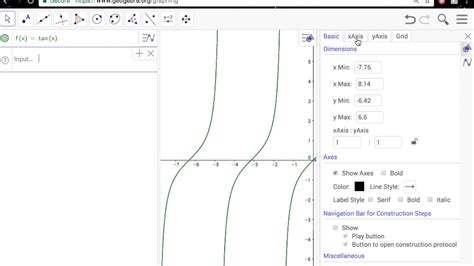 how to restrict functions in geogebra