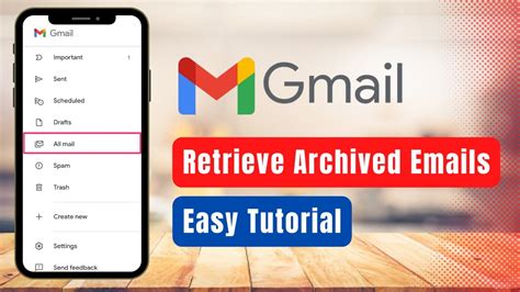 how to retrieve archived emails from gmail app