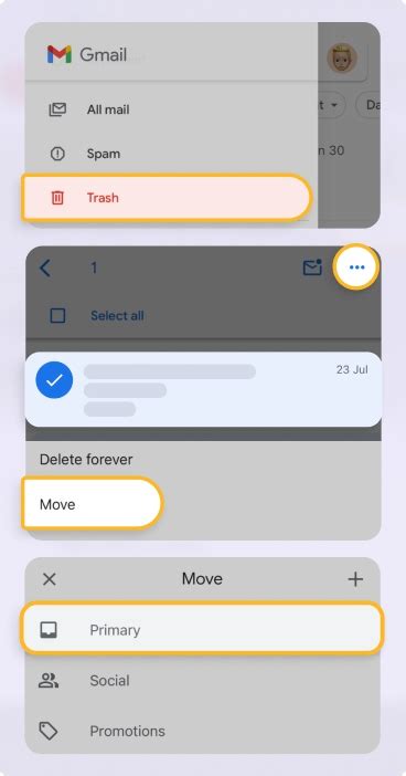 how to retrieve archived emails on gmail on iphone