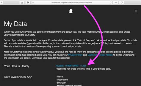 how to retrieve data from a deleted snapchat account