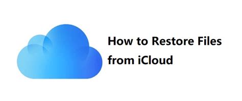 how to retrieve data from icloud storage