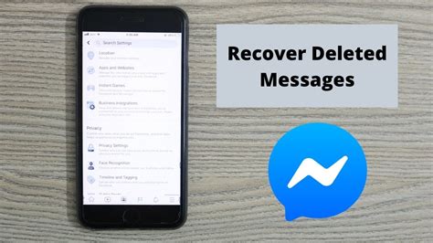 how to retrieve deleted messages on messenger iphone 2021