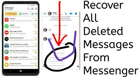 how to retrieve deleted messages on messenger on android