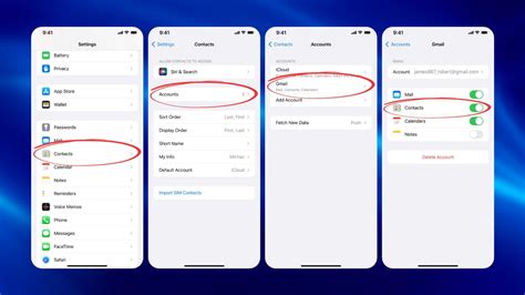 how to retrieve your contacts from gmail on iphone