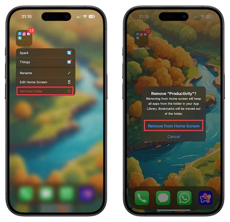 how to return app removed from home screen