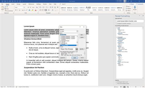 how to reveal formatting in word on mac