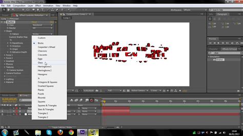 how to reverse shatter effect in after effects