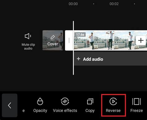 how to reverse video in capcut app