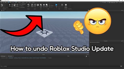 how to revert roblox studio updates
