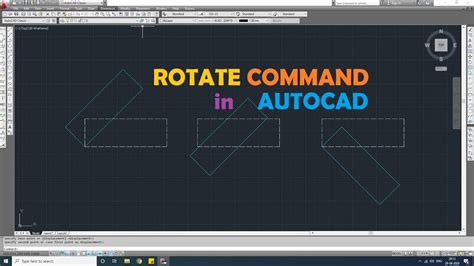how to rotate in autocad