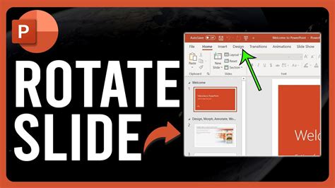 how to rotate slide in pptx