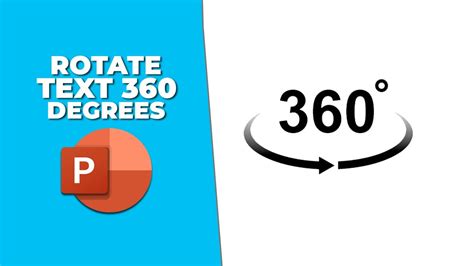 how to rotate text 360 degrees in powerpoint