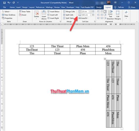 how to rotate text 90 degrees in word table