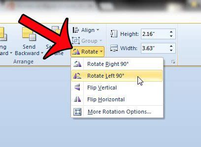 how to rotate text box in word 2010